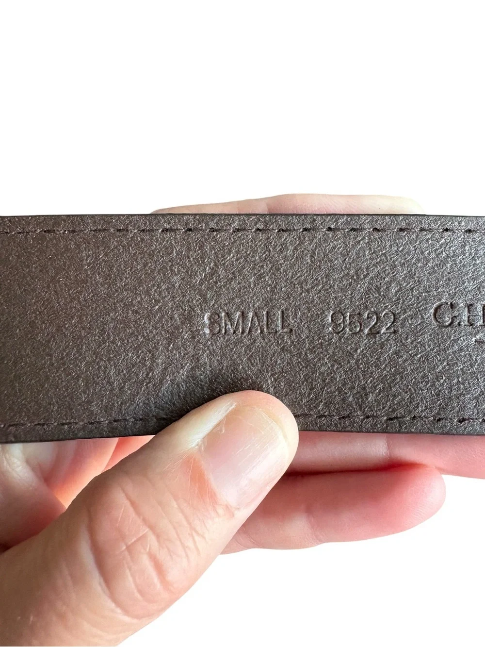 G.H. Bass & Co. Genuine Brown Leather Belt Size Small Solid Brass Buckle